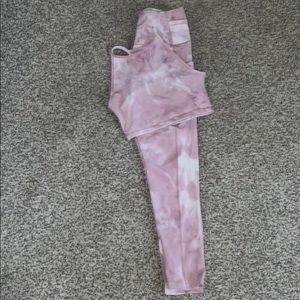 Tie dye workout set